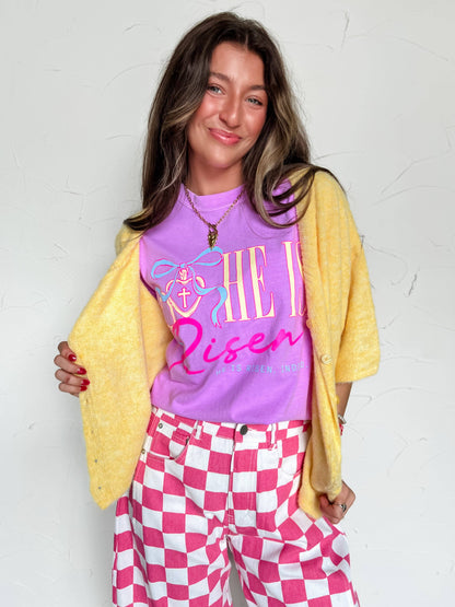 He Is Risen Locket Tee