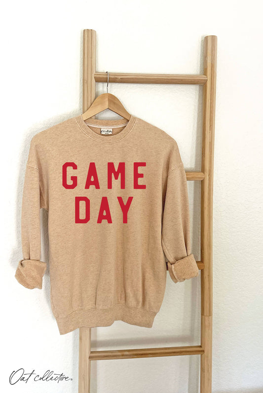 Rhett Game Day Mineral-Washed Sweatshirt (Heather Peach)