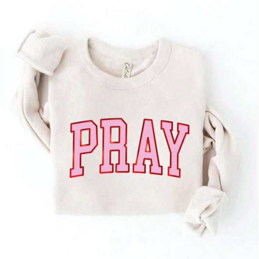 Pray Foil Graphic Sweatshirt