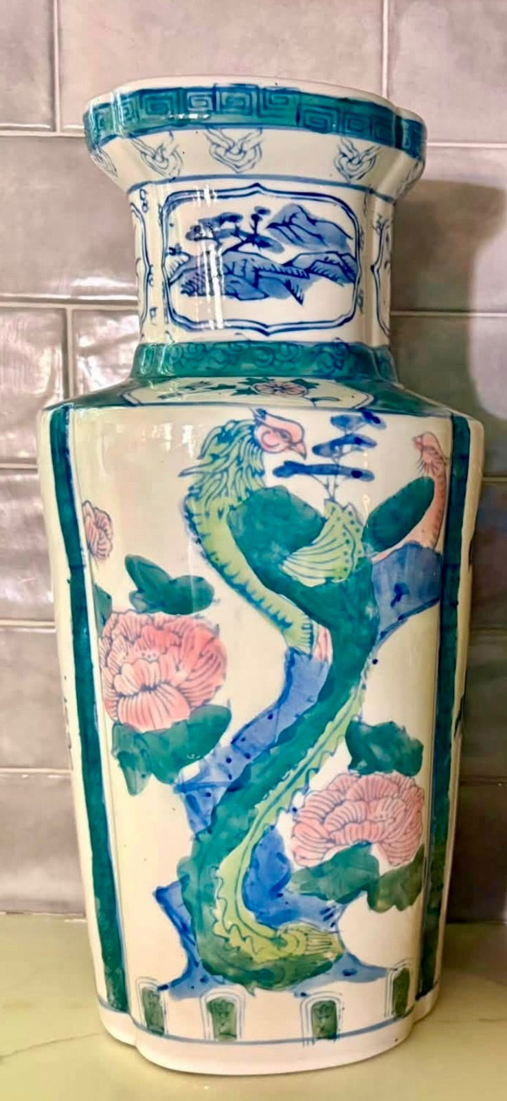 Phoenix vase by Unknown
