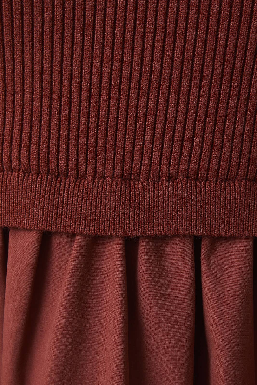 Maren Tiered Mock-Neck Midi Dress – Chestnut