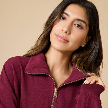 Vintage Velvet 1/4 Zip with Jogger Pant