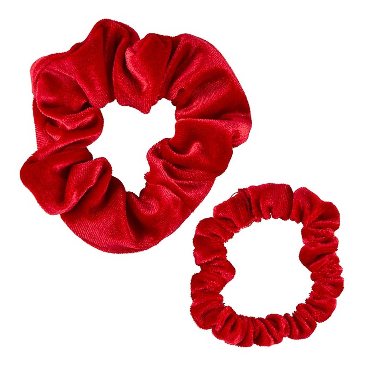 Velvet Scrunchie Present – Set of 2 – Red