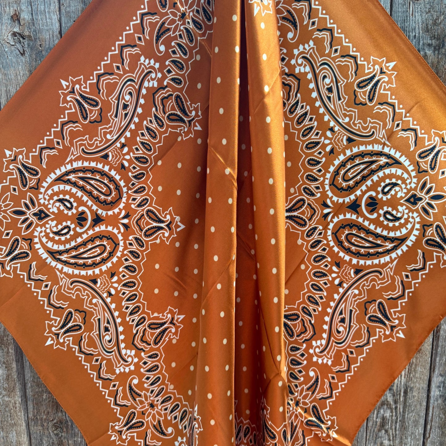 The Harvest Rust Square Scarf product view