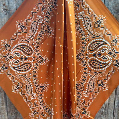 The Harvest Rust Square Scarf product view