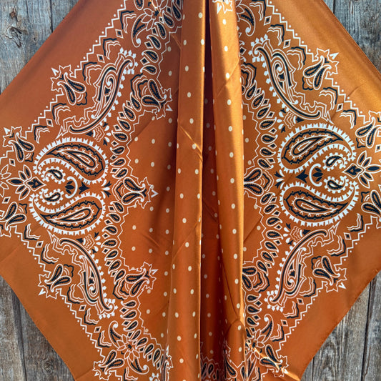 The Harvest Rust Square Scarf product view