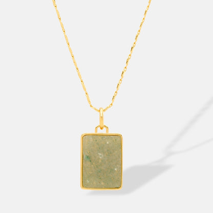 The Songbird Mahjong Tile Necklace stone side